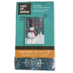 "Do You Want To Build A Snowman" Garden Flag 12.5" x 18" New NIP